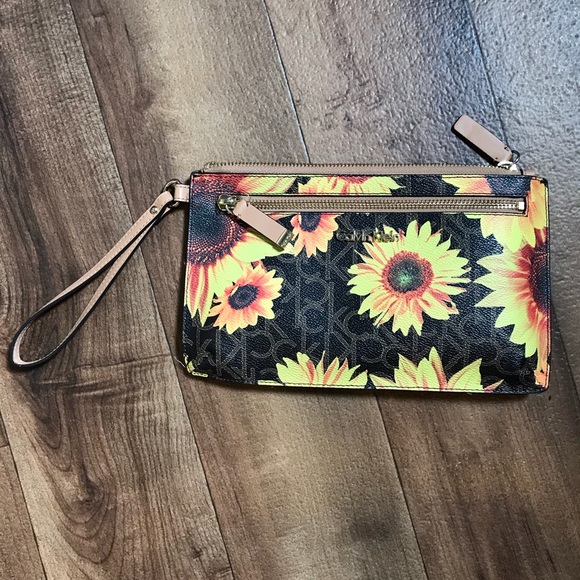 calvin klein sunflower wallet
